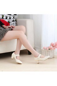 Women's Shoes Heel Heels / Round Toe Heels Outdoor / Dress / Casual Black / Yellow / Pink / Beige