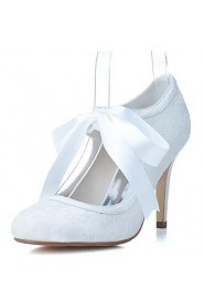 Women's Wedding Shoes Heels/Round Toe Heels Wedding/Party & Evening Black/Blue/Pink/Ivory/White