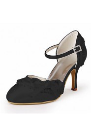 Women's Wedding Shoes Heels/D'Orsay & Two-Piece Heels Wedding Black/Blue/Pink/Purple/Red/Ivory/White/Silver/Gray/Champagne