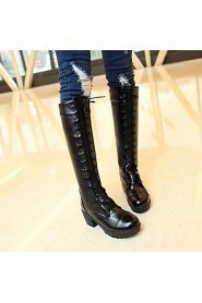 Women's Shoes Round Toe Chunky Heel Knee High Boots More Colors Available