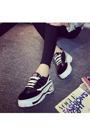 Women's Shoes Color Blocking Flange Increased Within Platform Comfort Fashion Sneakers Outdoor / Casual