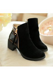 Women's Shoes Round Toe Chunky Heel Ankle Boots More Colors available