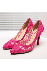 Women's Shoes Tulle Stiletto Heel Heels / Styles / Pointed Toe Heels Wedding / Office & Career / Party & Evening / Dress