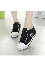 Women's Shoes Low Heel Round Toe Fashion Sneakers Casual Black/Blue/Green/Red/White