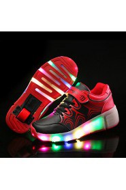 ultra-light single wheel skating LED light shoes