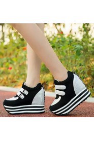 Women's Shoes Color Blocking Increased Within Platform Comfort Fashion Sneakers Outdoor / Casual