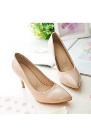 Women's Shoes Leatherette Stiletto Heel Heels / Pointed Toe Heels Office & Career / Dress / Casual Black / Green / Red