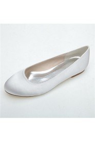 Women's Wedding Shoes Round Toe Flats Wedding/Party & Evening Black/Blue/Pink/Purple/Ivory/White
