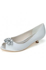 Women's Wedding Shoes Heels/Peep Toe Heels Wedding/Party & Evening Black/Blue/Pink/Purple/Red/Ivory/White/Silver