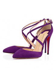Women's Shoes Stiletto Heel Heels / Pointed Toe Heels Party & Evening / Dress / Casual Purple