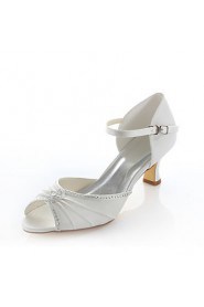 Women's Wedding Shoes Heels / Comfort / Round Toe Sandals Wedding / Party & Evening / Dress Ivory