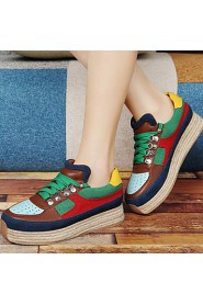 Women's Shoes Platform Creepers /Comfort Athletic Shoes Office & Career / Athletic /Dress / Casual Green /Red