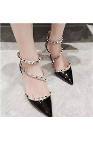 Women's Shoes Synthetic Stiletto Heel Heels Heels Party & Evening Black / Pink / White