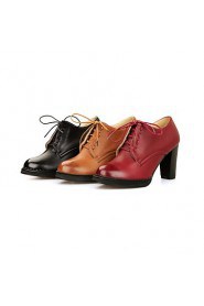 Women's Shoes Round Toe Chunky Heel Oxfords Shoes More Colors available