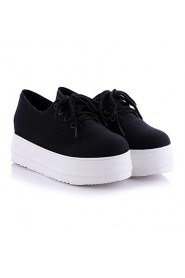 Women's Shoes Platform Platform/Creepers/Round Toe Fashion Sneakers Casual Black/Blue/White