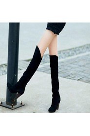 Women's Shoes Slouch Chunky Heel Over Knee High Boots More Colors available