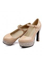 Women's Shoes Stiletto Heel Heels Pumps/Heels Wedding/Office & Career Black/Pink/Red/Beige