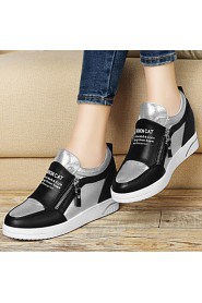 Women's Shoes Synthetic Wedge Heel Wedges / Creepers / Comfort Heels Office & Career / Dress / Casual Black / White