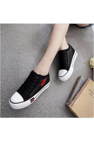 Women's Shoes Lip Canvas / Tulle Platform / Comfort / Round Toe Fashion Sneakers Outdoor / Athletic / Casual