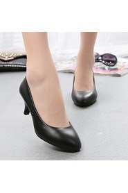 Women's Shoes Leatherette Chunky Heel Heels/Platform/Closed Toe Pumps/Heels Party & Evening/Dress/Casual