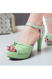 Women's Shoes Stiletto Heels/Platform/Open Toe Sandals Party & Evening/Dress Black/Blue/Green/Pink/White