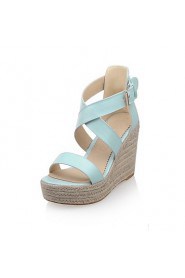 Women's Shoes Wedges Heels/Platform/Open Toe Sandals Dress Blue/Pink/White