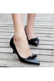 Women's Shoes Leatherette Low Heel Heels Heels Outdoor / Casual Black / Pink / Gray