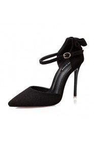 Women's Shoes Stiletto Heel Heels / Pointed Toe / Closed Toe Heels Dress Black / Brown / Red / Gray
