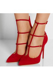 Women's Shoes Fleece Stiletto Heel Heels / Gladiator / Pointed Toe Heels Wedding / Party & Evening
