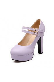 Women's Shoes Round Toe Chunky Heel Platform Pumps Shoes More Colors available