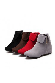 Women's Shoes Wedge Heel Round Toe Booties More Colors available