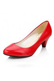 Women's Shoes Leatherette Kitten Heel Heels Heels Dress Red / White