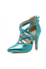 Women's Shoes Stiletto Heel Heels / Pointed Toe Heels Wedding / Party & Evening Blue / Pink / Silver