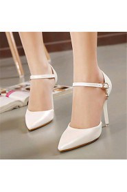 Women's Shoes Leatherette Stiletto Heel Heels Heels Wedding / Party & Evening Pink / White