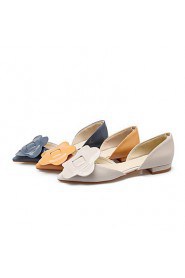 Women's Shoes Flat Heel Pointed Toe Flats Office & Career / Dress / Casual Blue / Yellow / Gray