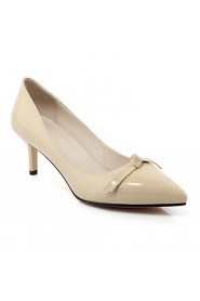 Women's Shoes Leatherette Stiletto Heel Heels Heels Office & Career / Party & Evening / Dress Black / Red / Almond