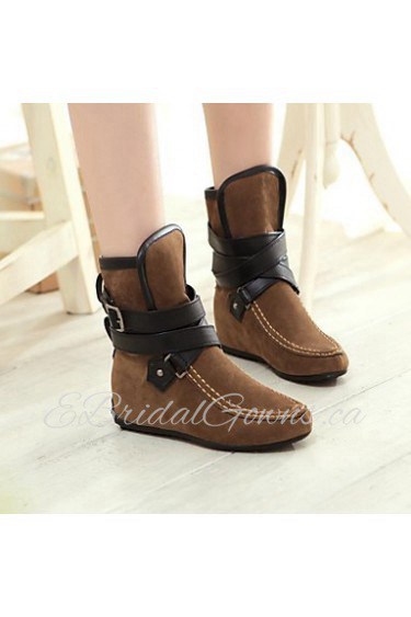 Women's Shoes Round Toe Wedge Heel Ankle Boots More Colors available