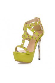 Women's Shoes Stiletto Heel/Platform/Open Toe Heels Sandals Party & Evening/Dress Black/Blue/Green/White/Fuchsia