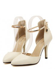 Women's Shoes Stiletto Heel Heels / Pointed Toe / Closed Toe Heels Casual Black / Pink / Almond