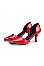Women's Shoes Stiletto Heel Heels / Pointed Toe Heels Wedding / Party & Evening / Dress Purple / Red / Silver / Gold