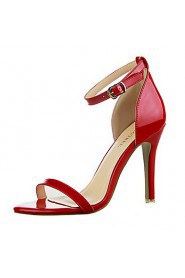 Women's Shoes / Peep Toe Sandals Dress / Casual Black / Purple / Red / Silver / Gray / Almond