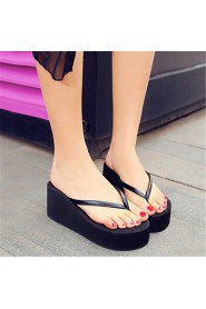 Women's Shoes Customized Materials Flat Heel Slippers Slippers Outdoor / Dress / Casual Black / Brown / Almond