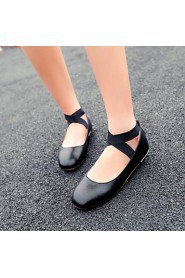 Women's Shoes Flat Heel Square Toe Flats Casual Black / Pink / Silver / Gold