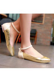 Women's Shoes Flat Heel Comfort / Pointed Toe Flats Wedding / Party & Evening / Dress Silver / Gold
