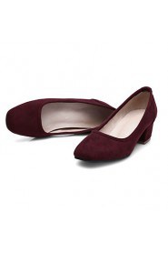 Women's Shoes Chunky Heel Comfort / Square Toe / Closed Toe Heels Office & Career / Dress / Casual
