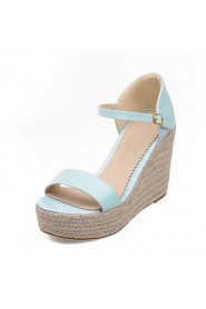 Women's Shoes Wedges Heels/Platform/Open Toe Sandals Dress Blue/Pink/White