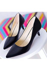 Women's Shoes Leatherette Low Heel Heels Heels Outdoor / Casual Black / Red / White