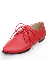 Women's Shoes Flat Heel Comfort / Pointed Toe Oxfords Dress / Casual Green / Red / Gray