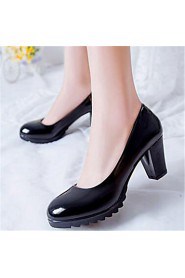 Women's Shoes Chunky Heel Heels Heels Office & Career Black / White / Gray