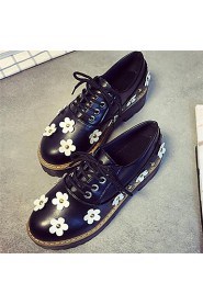 Women's Shoes Platform Creepers Fashion Sneakers Office & Career / Dress Black / White